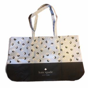 Kate Spade Floral XL Canvas Tote Reusable Shopping Beach / Pool Bag